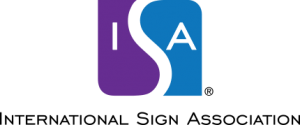 international sign association logo