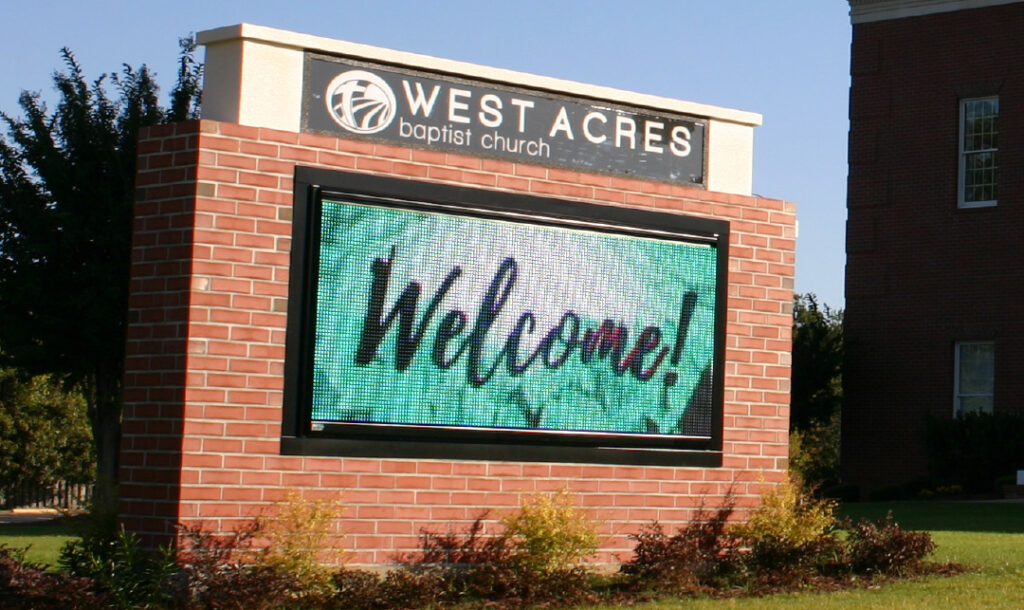 west acres sign